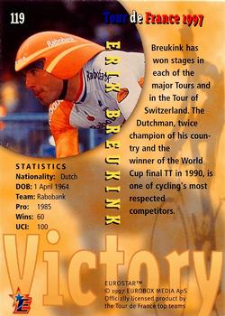 1997 Eurostar Tour de France #119 Erik Breukink Back